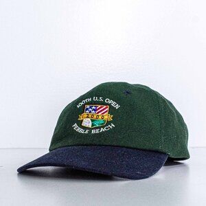 2000 US Open Golf Pebble Beach Hat Y2K Preppy Sports Streetwear